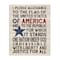 Stupell Industries Pledge of Allegiance Patriotic Canvas Wall Art